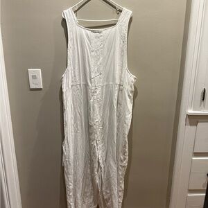 Madewell white jumpsuit